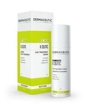 Introducing the Dermaceutic K Ceutic Post-Treatment Cream Spf 50, a powerful solution for protecting and nourishing your skin.