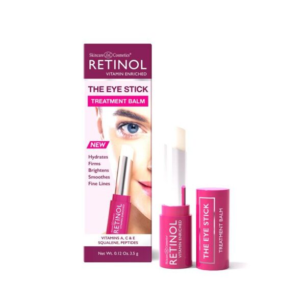 Introducing the Retinol The Eye Stick Treatment Balm 3.5 g, the perfect solution for reducing under eye wrinkles and fine lines.