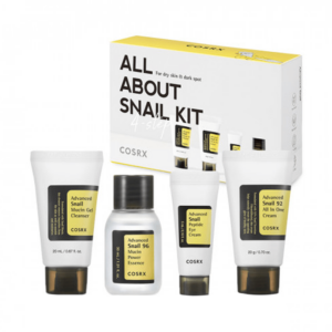 Introducing the COSRX All About Snail Set 4 Pieces, a complete skincare solution for a radiant and youthful complexion.