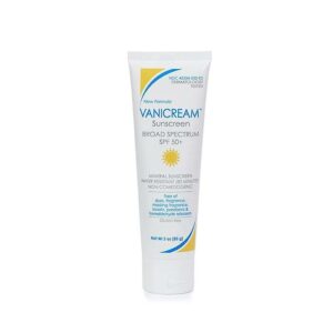 Introducing the Vanicream Sunscreen Broad Spectrum SPF 50+ 85 ml. This sunscreen is formulated to provide high-level protection for sensitive skin.