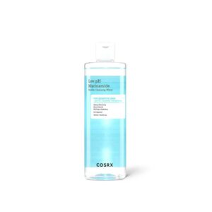 Introducing the COSRX Low Ph Niacinamide Micellar Cleansing Water 400 ml your ultimate solution for gentle and effective makeup removal.