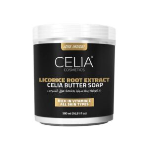 Introducing the Celia Celia Butter Soap With Licorice Root Extract 500 ml, a luxurious and indulgent soap that is perfect for your daily skincare routine.