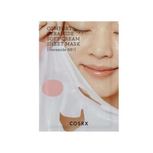 Introducing the COSRX Comfort Ceramide Soft Cream Sheet Mask Ceramide Np, a nourishing and hydrating mask designed to revitalize your skin.