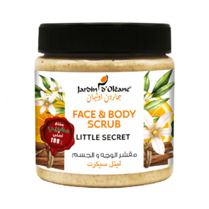 Introducing the Jardin Oleane Face And Body Scrub Little Secret 500 ml, a luxurious and invigorating scrub designed to rejuvenate your skin.