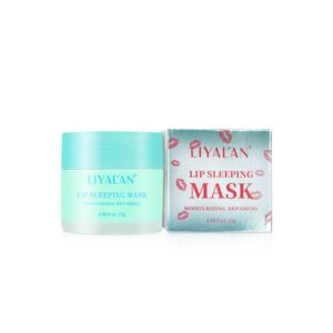 Introducing the Liyalan Chocolate Lip Repairing and Moisturizing Sleeping Mask 25 g, an essential solution for restoring and nourishing your lips.