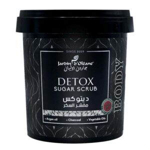 Detox Sugar Scrub With Argan Oil And Charcoal From Jardin Oleane, 600 g