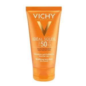 Introducing the Vichy Ideal Soleil Spf 50 Sunscreen Emulsion 50 ml, a reliable and effective solution for sun protection.