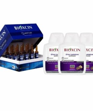 Introducing the Bioxcin Quantum Hair Loss Ampoules 15x6ml + Bioxcin Black Garlic Shampoo 3x300ml