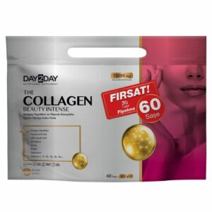 Introducing Day2Day The Collagen Beauty Intense 60 Sachet Strawberry flavoured, a delicious and effective beauty supplement in convenient sachet form.