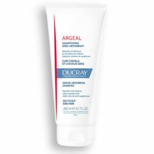 Introducing the Ducray Argeal Sebum-Absorbing Shampoo 200 ml, the ultimate solution for managing oily hair.