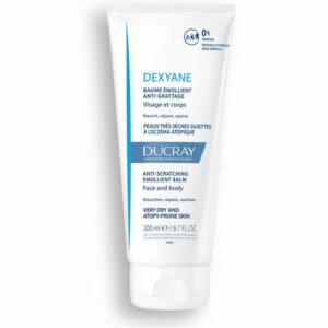 Introducing the Ducray Dexyane Anti-Scratching Emollient Balm 200 ml, your solution for combating dry skin. This moisturizing balm is designed to provide intense hydration, leaving your skin feeling soft and smooth.