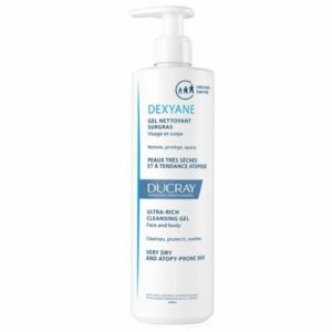 Introducing the Ducray Dexyane Ultra-Rich Cleansing Gel 400 ml, a high-quality solution for gentle and effective skin cleansing.