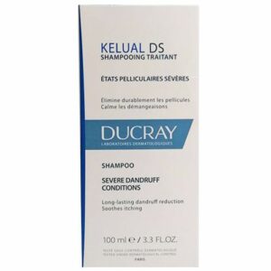 Introducing the Ducray Kelual DS Shampoo For Severe Dandruff Conditions 100 ml, the perfect solution for combating stubborn dandruff.