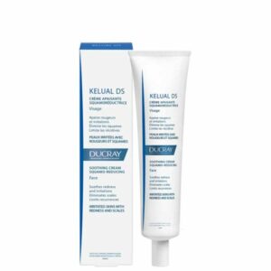 Introducing the Ducray Kelual Ds Soothing Cream Squamo-Reducing 40 ml, a powerful solution for treating and soothing sensitive and irritated skin.