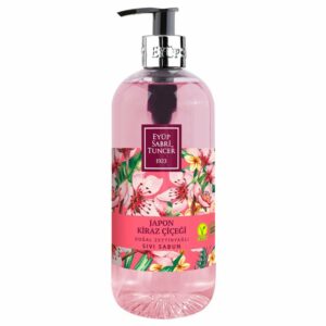 Introducing the Eyup Sabri Tuncer Garden Freshness Liquid Soap Japanese Cherry Blossom 500 ml, a luxurious hand soap that brings the captivating scent of Japanese cherry blossoms to your daily hand washing routine.