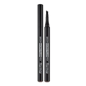 Introducing the Flormar Brow Micro Filler Pen 02 Medium Brown, the perfect solution for shaping and filling your eyebrows with precision.