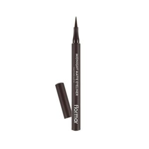 Introducing the Flormar Midnight Matte Eyeliner 02 Brown, a high-quality eyeliner perfect for creating stunning eye looks.