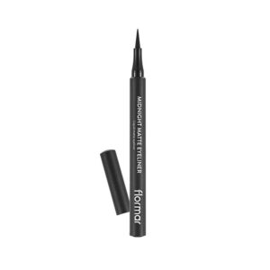 Introducing the Flormar Midnight Matte Eyeliner Black 001, the perfect addition to your makeup routine for a bold and long-lasting look.