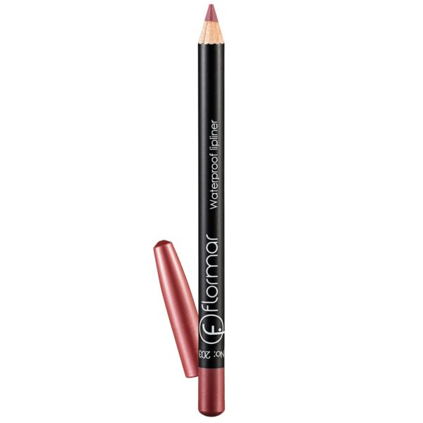 Introducing the Flormar Waterproof Lipliner 203 Subdued Pink, the perfect solution for long-lasting and precise lip definition.