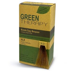 Introducing the Green Therapy Hair Dye Cream 6.3 Hazelnut Shell, a vibrant and long-lasting hair color solution.