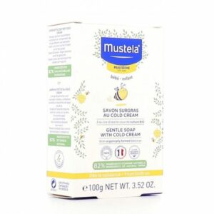 Introducing the Mustela Gentle Soap with Cold Cream 100 g, a gentle and nourishing soap for your daily cleansing needs.