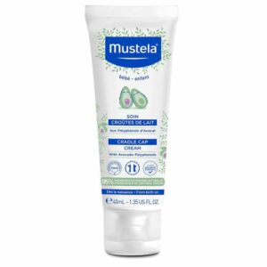 Introducing the Mustela Cradle Cap Cream 40 ml, a gentle and effective hair conditioner specifically formulated to treat cradle cap in babies.