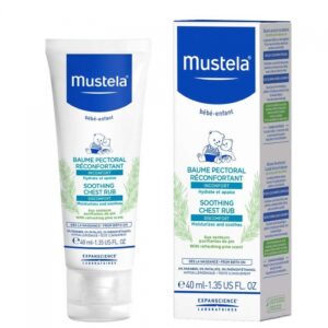 Introducing the Mustela Soothing Chest Rub 40 ml, your solution for comforting and soothing your little one when they're feeling under the weather.