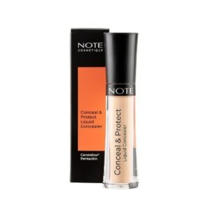 Introducing the Note Conceal & Protect Liquid Concealer 05 Soft Ivory, a versatile solution for concealing and protecting your skin.