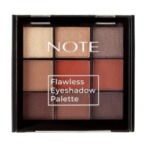 Introducing the Note Flawless Eyeshadow Palette 01 Sunset Shine, the perfect addition to your makeup routine for vibrant and stunning eye looks.