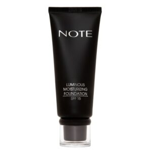 Introducing the Note Luminous Moisturizing Foundation 02 Natural Beige, a foundation designed to provide a radiant and moisturized look for all-day wear.