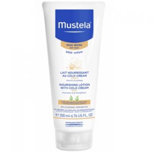 Introducing the Mustela Nourishing Nourishing Lotion with Cold Cream Body 200 ml, a luxurious solution for dry and sensitive skin.