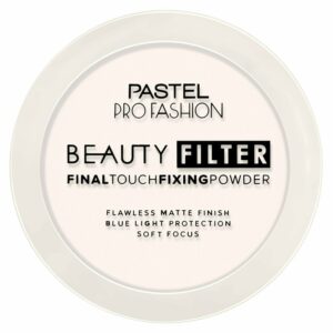 Introducing the Pastel Profashion Beauty Filter Final Touch Fixing Powder 00, the ultimate solution for setting your makeup in place all day long.