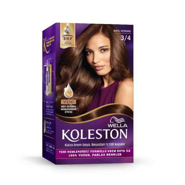 Wella Koleston Tube Hair Color 3/4 Dark Chestnut