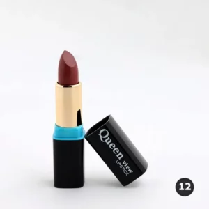 Introducing the Queen View Creamy Rouge Lipstick (12), a luxurious and vibrant addition to your makeup collection.