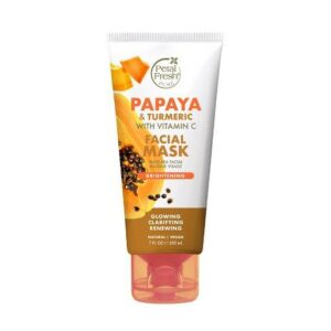 Introducing the Petal Fresh Papaya & Turmeric With Vitamin C Facial Mask 200 ml, a rejuvenating solution for your skincare routine.