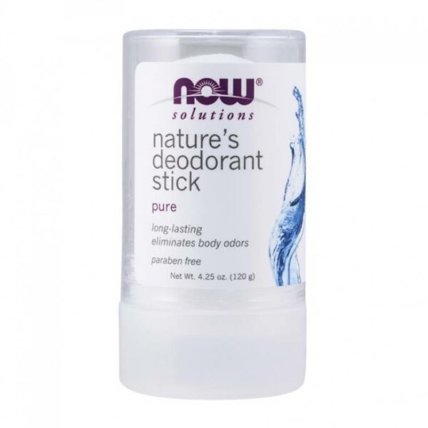 Introducing the NOW Solutions Nature's Deodorant Stick Pure 120 g, a reliable solution for keeping you feeling fresh and confident throughout the day.