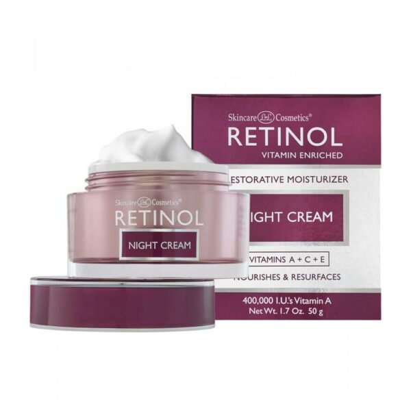 Introducing the Retinol Night Cream 50 g, a powerful solution for rejuvenating and nourishing your skin while you sleep.