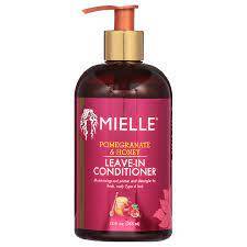 Introducing the Mielle Organics Pomegranate & Honey Leave-In Conditioner 355 ml, a nourishing and hydrating solution for your hair.