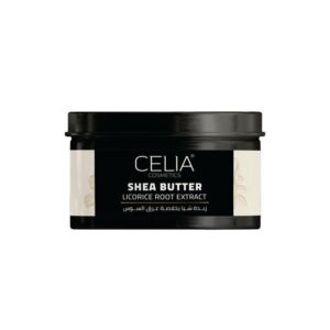 Introducing the Celia Shea Butter Licorice Root Extract 300 g. This rich and nourishing moisturizer is formulated to provide intense hydration and nourishment for both the face and body.