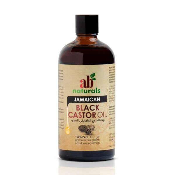 Introducing AB Naturals Jamaican Black Castor Oil 150 ml, a bottle of natural oil that promotes hair growth and overall hair health.