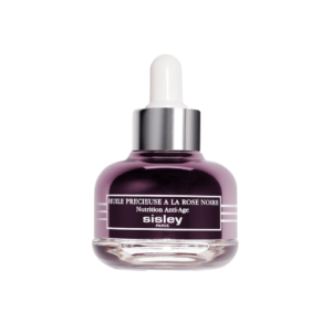 Introducing the Sisley Huile Precieuse A La Rose Noire Nutrition Anti-Age 25 ml, a luxurious facial oil that rejuvenates and nourishes your skin with the power of black rose extract.