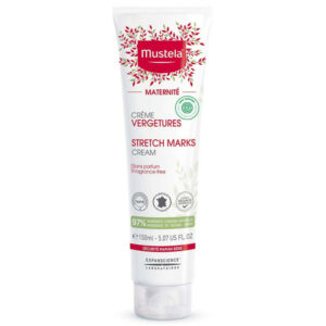 Introducing the Mustela Maternite Stretch Marks Cream 150 ml, a powerful solution for reducing the appearance of stretch marks.