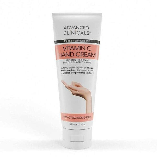 Introducing Advanced Clinicals Vitamin C Hand Cream 237 ml, Cracked Hands 8 oz, the ultimate solution for rejuvenating and moisturizing your hands.