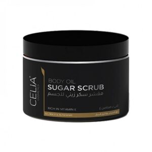 Introducing the Celia Body Oil Sugar Scrub With Rosemary and Licorice 400 g, a luxurious and invigorating addition to your skincare routine.