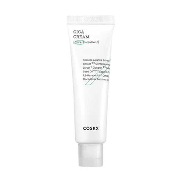 Introducing the COSRX Cica Cream 50 ml, your solution for soothing and hydrating troubled skin. Formulated with Centella Asiatica extract, this cream provides intense moisture and calms irritated skin, leaving it looking and feeling healthier.