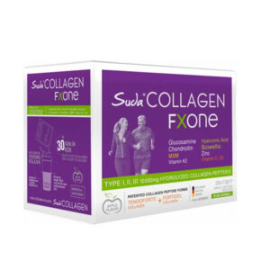 سودا كولاجين فكسون طعام تكميلي بنكهة التفاح 30 × 13 جرام - كيس مسحوق | Suda Collagen