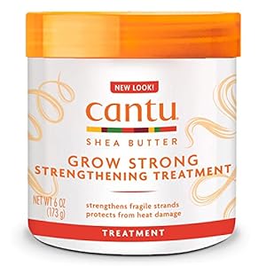 Introducing the Cantu Hair Shea Butter Grow Strong Strengthening Treatment 173 g. This powerful formula is crafted to promote hair growth and strengthen strands, leaving your hair looking and feeling nourished.