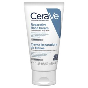 Introducing the CeraVe Repairing Hand Cream 50 ml, a powerful solution for moisturizing and repairing dry, cracked hands.