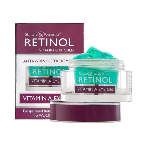 Introducing the Retinol Anti-Wrinkle Treatment Vitamin A Eye Gel 15 g, a powerful solution for daily eye care. Crafted with care, this gel is designed to nourish and protect the delicate skin around your eyes, reducing the appearance of fine lines and wrinkles.