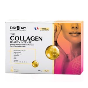 Introducing Day2Day The Collagen Beauty Intense 30 Sachets Pineapple Flavor, a powerful solution for enhancing your beauty from within.